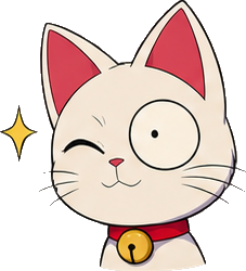 The Mewlang cat, winking