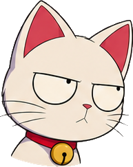 The Mewlang cat, giving an unimpressed side-eye